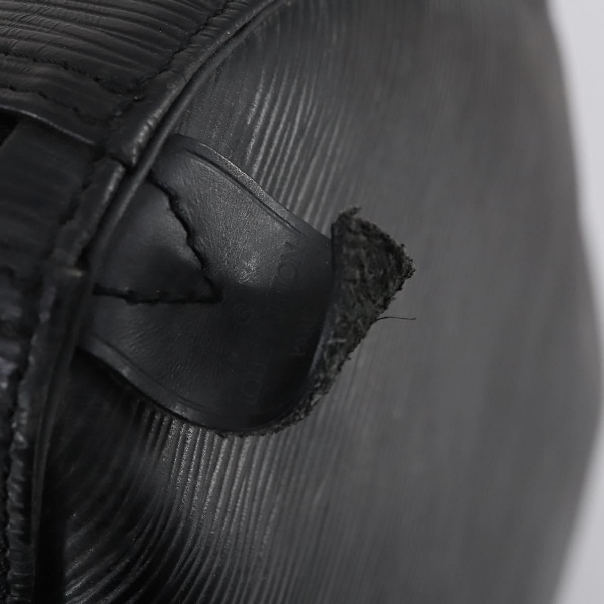 LOUIS VUITTON Epi Keepall 55 Boston Bag Noir Black M42952 LV Auth 144122