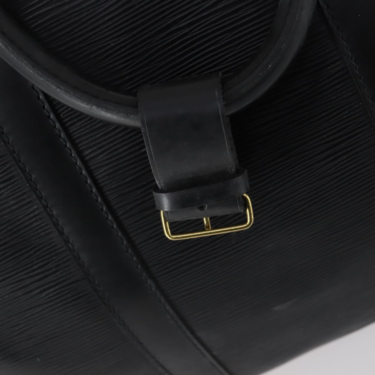 LOUIS VUITTON Epi Keepall 55 Boston Bag Noir Black M42952 LV Auth 144122