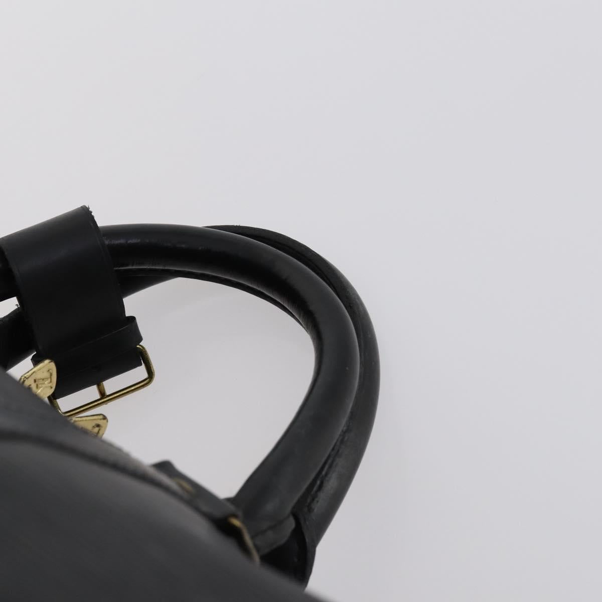 LOUIS VUITTON Epi Keepall 55 Boston Bag Noir Black M42952 LV Auth 144122