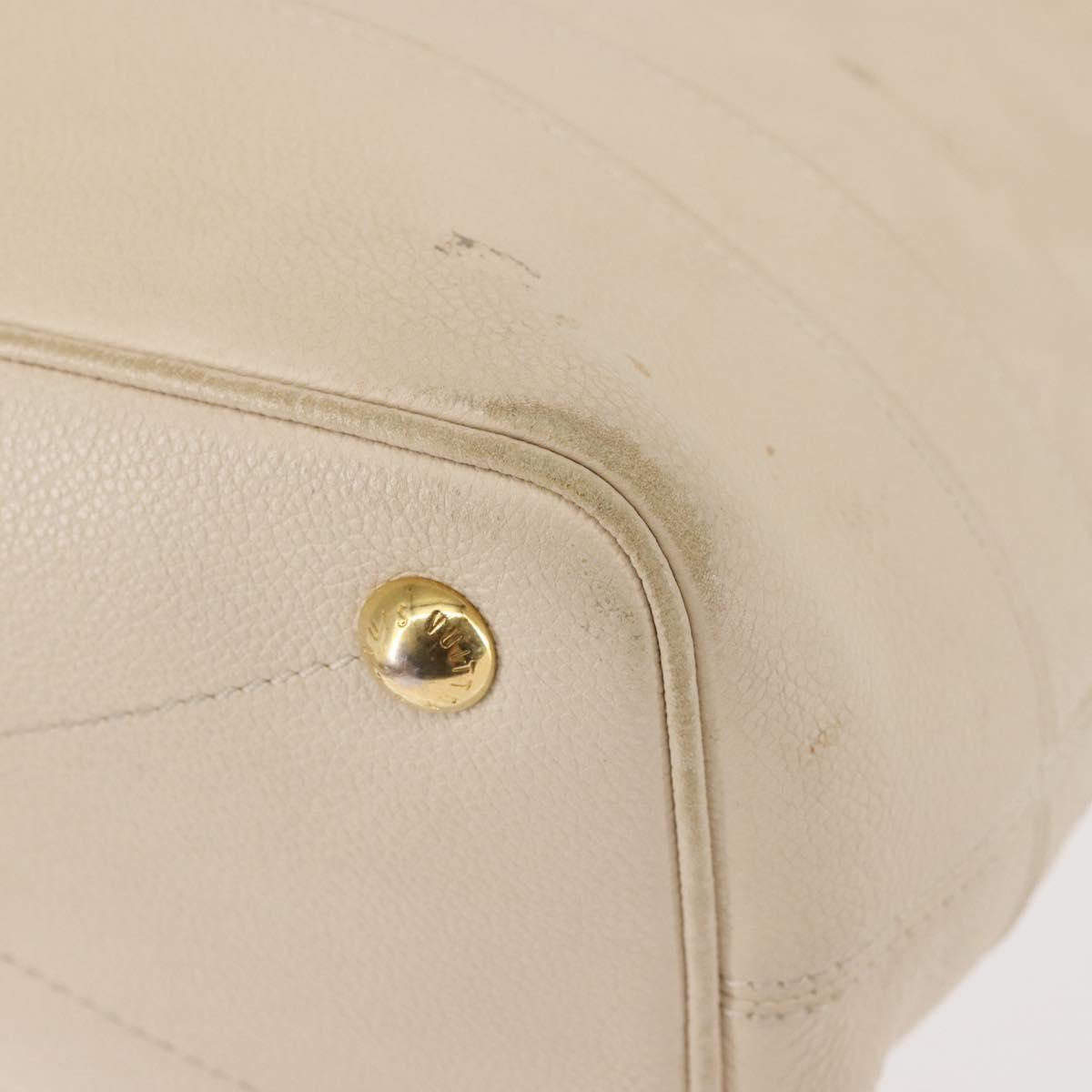 LOUIS VUITTON Monogram Empreinte Citadine PM Tote Bag Neige M40554 Auth 144145