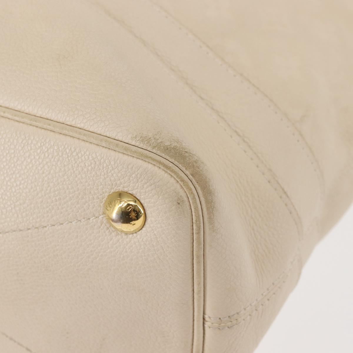 LOUIS VUITTON Monogram Empreinte Citadine PM Tote Bag Neige M40554 Auth 144145