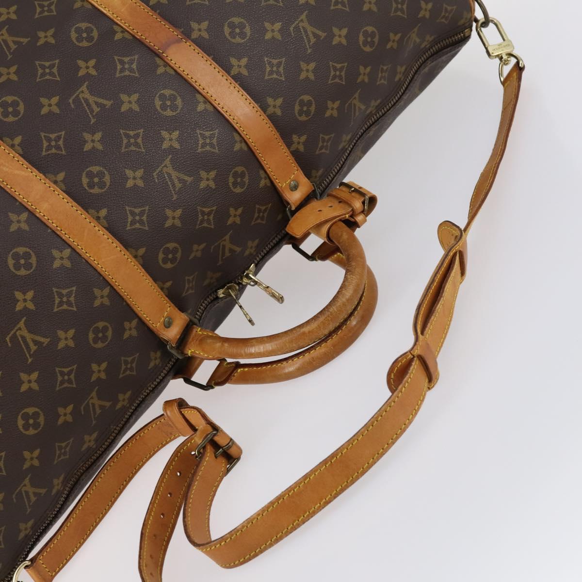 LOUIS VUITTON Monogram Keepall Bandouliere 60 Boston Bag M41412 LV Auth 144148