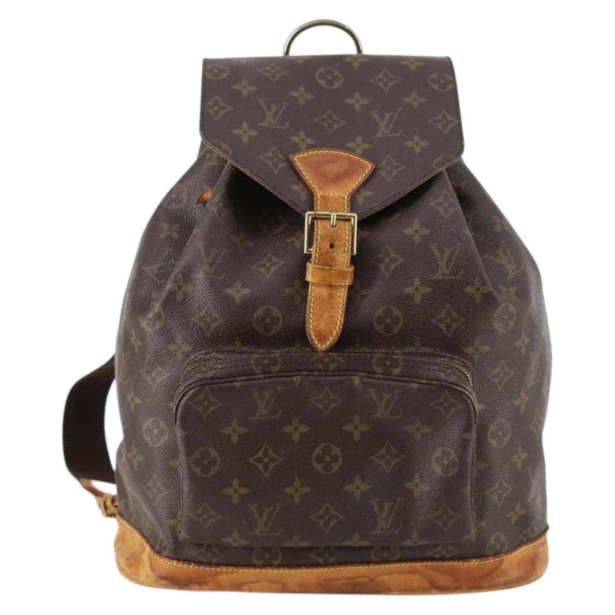 LOUIS VUITTON Monogram Montsouris GM Backpack M51135 LV Auth 144150