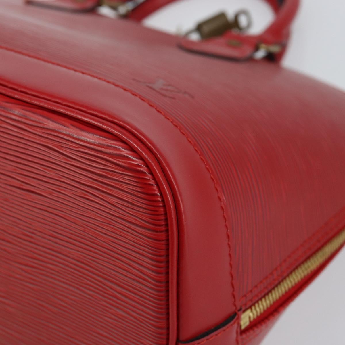 LOUIS VUITTON Epi Alma Hand Bag Castilian Red M52147 LV Auth 144152