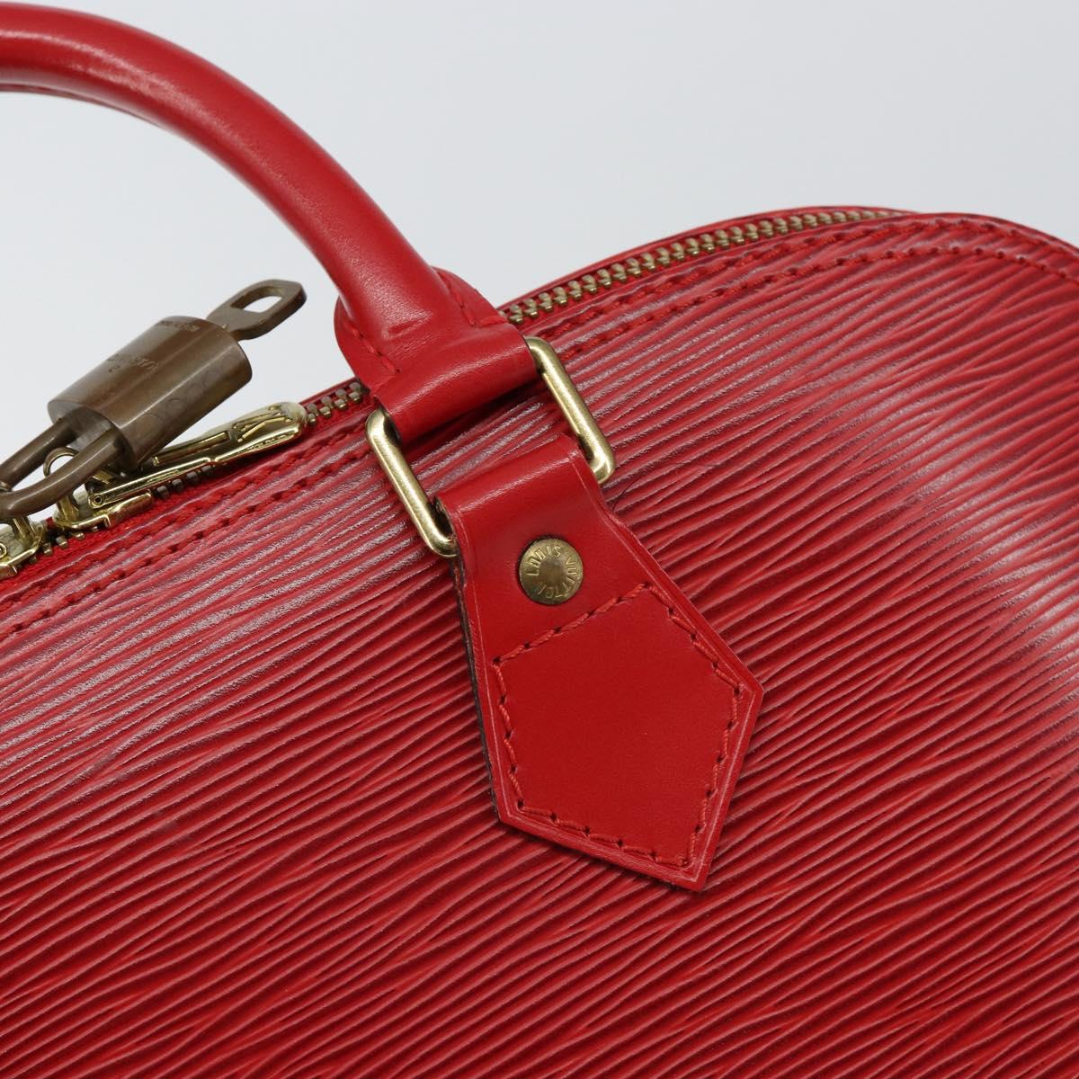 LOUIS VUITTON Epi Alma Hand Bag Castilian Red M52147 LV Auth 144152