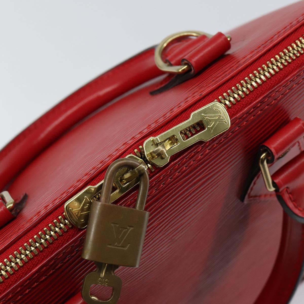 LOUIS VUITTON Epi Alma Hand Bag Castilian Red M52147 LV Auth 144152