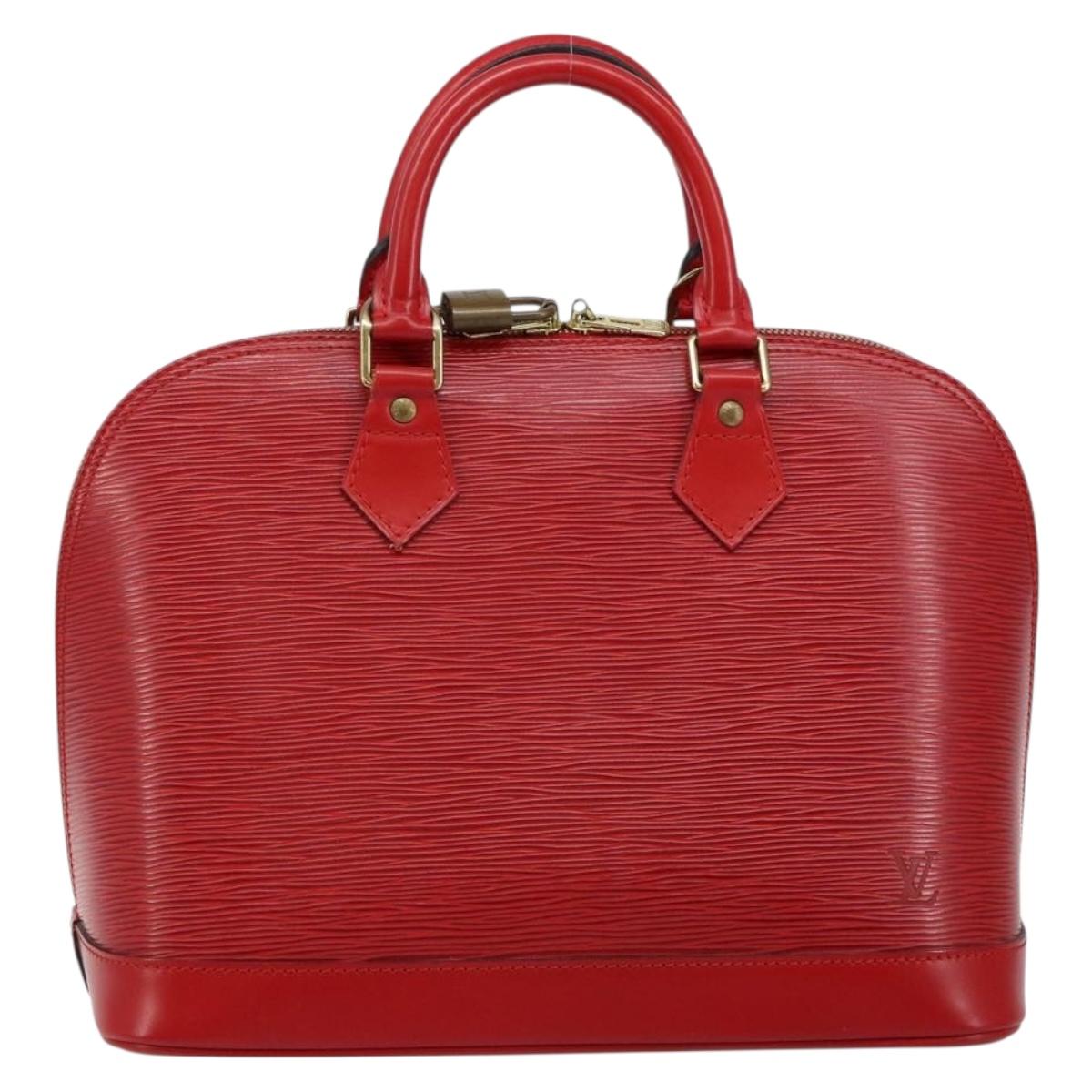 LOUIS VUITTON Epi Alma Hand Bag Castilian Red M52147 LV Auth 144152