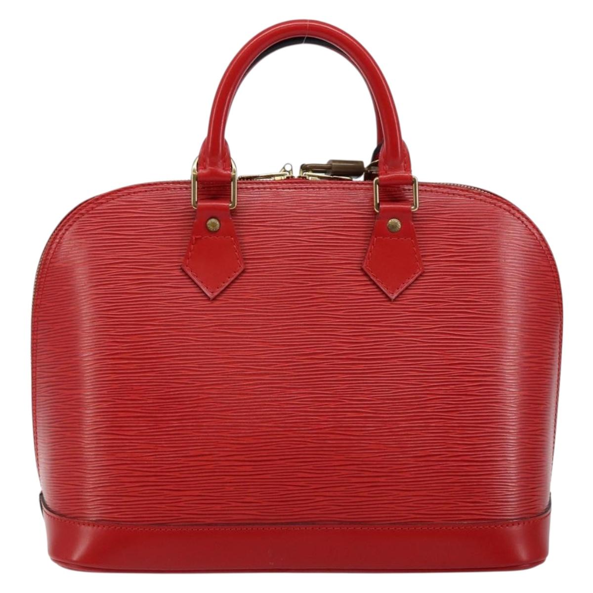 LOUIS VUITTON Epi Alma Hand Bag Castilian Red M52147 LV Auth 144152