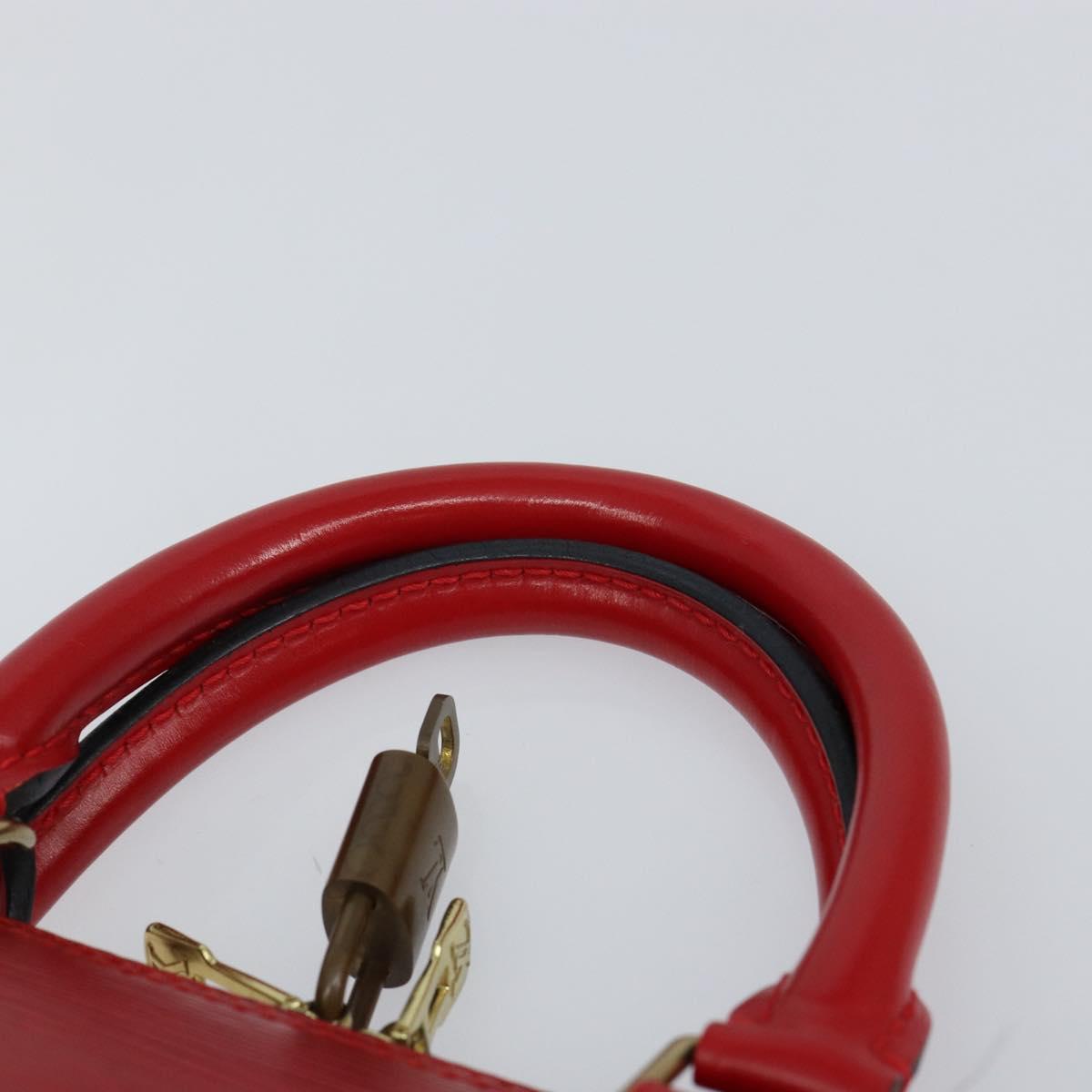 LOUIS VUITTON Epi Alma Hand Bag Castilian Red M52147 LV Auth 144152