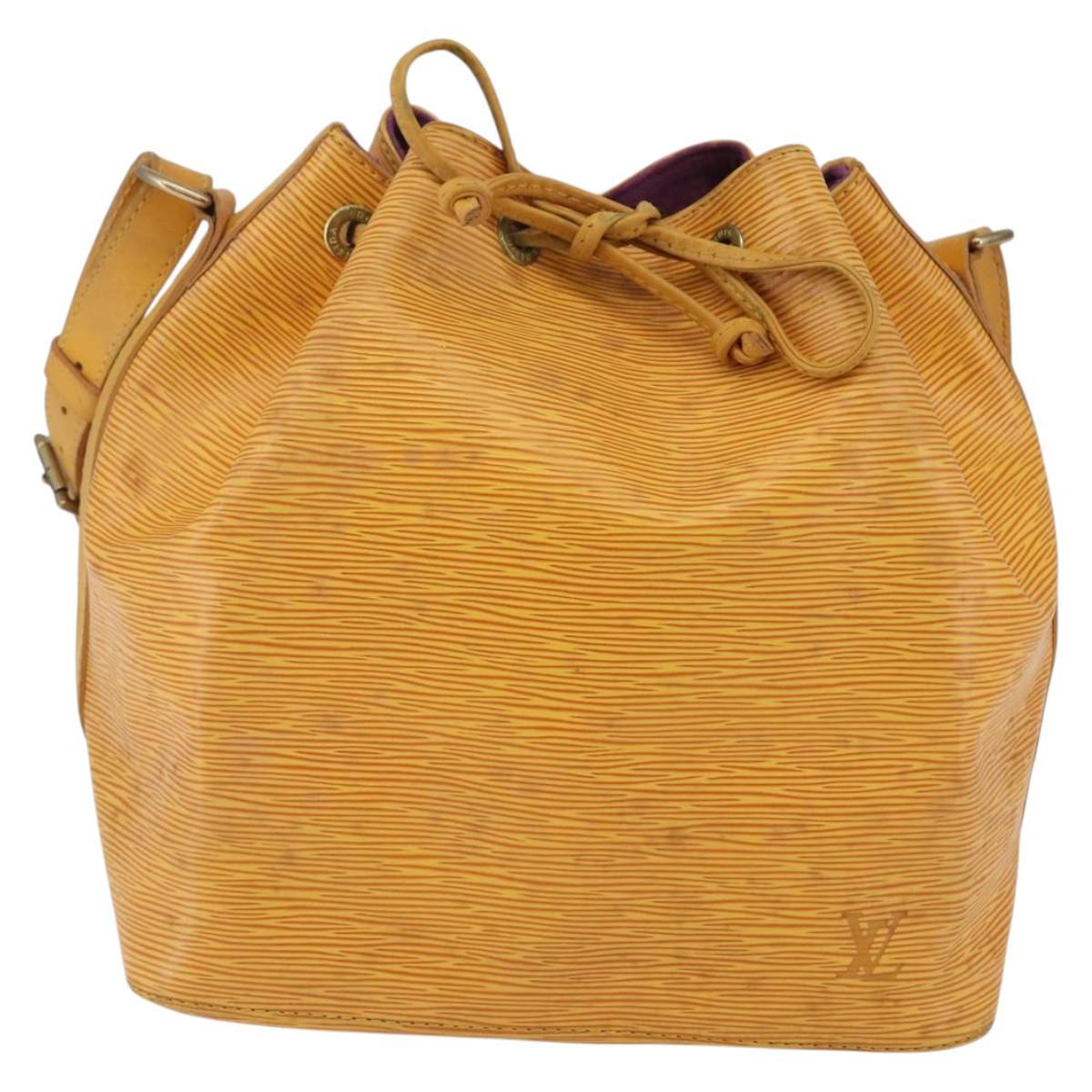 LOUIS VUITTON Epi Petit Noe Shoulder Bag Yellow M44109 LV Auth 144154