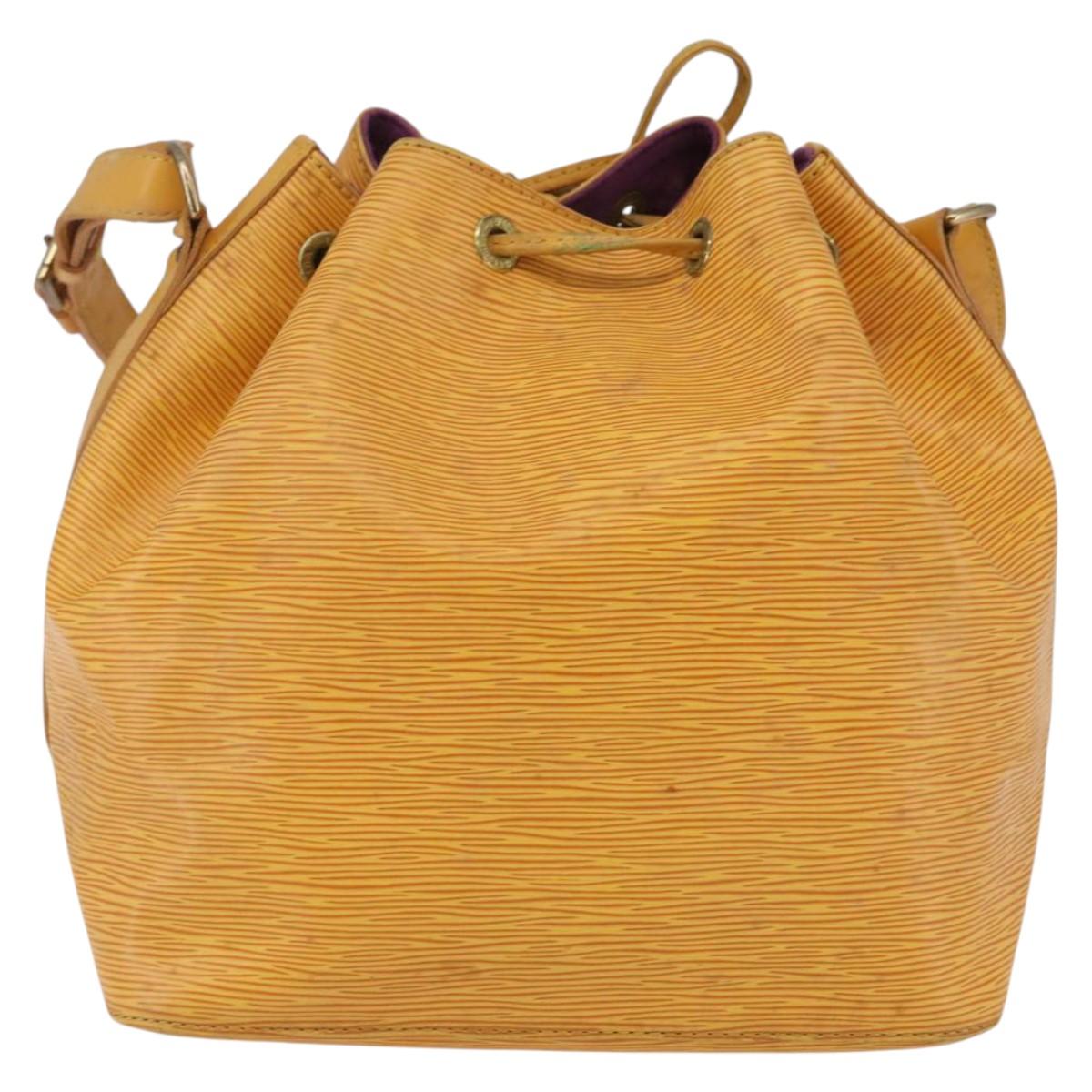 LOUIS VUITTON Epi Petit Noe Shoulder Bag Yellow M44109 LV Auth 144154