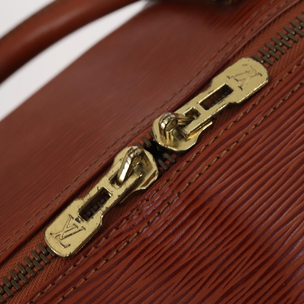 LOUIS VUITTON Epi Keepall 60 Boston Bag Vintage Brown M42948 LV Auth 144167