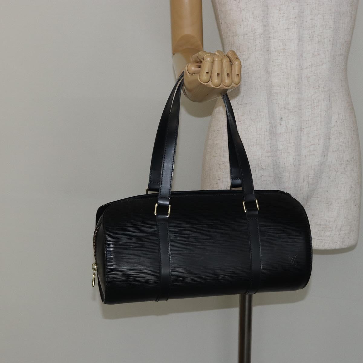 LOUIS VUITTON Epi Soufflot Hand Bag Black M52222 LV Auth 144169