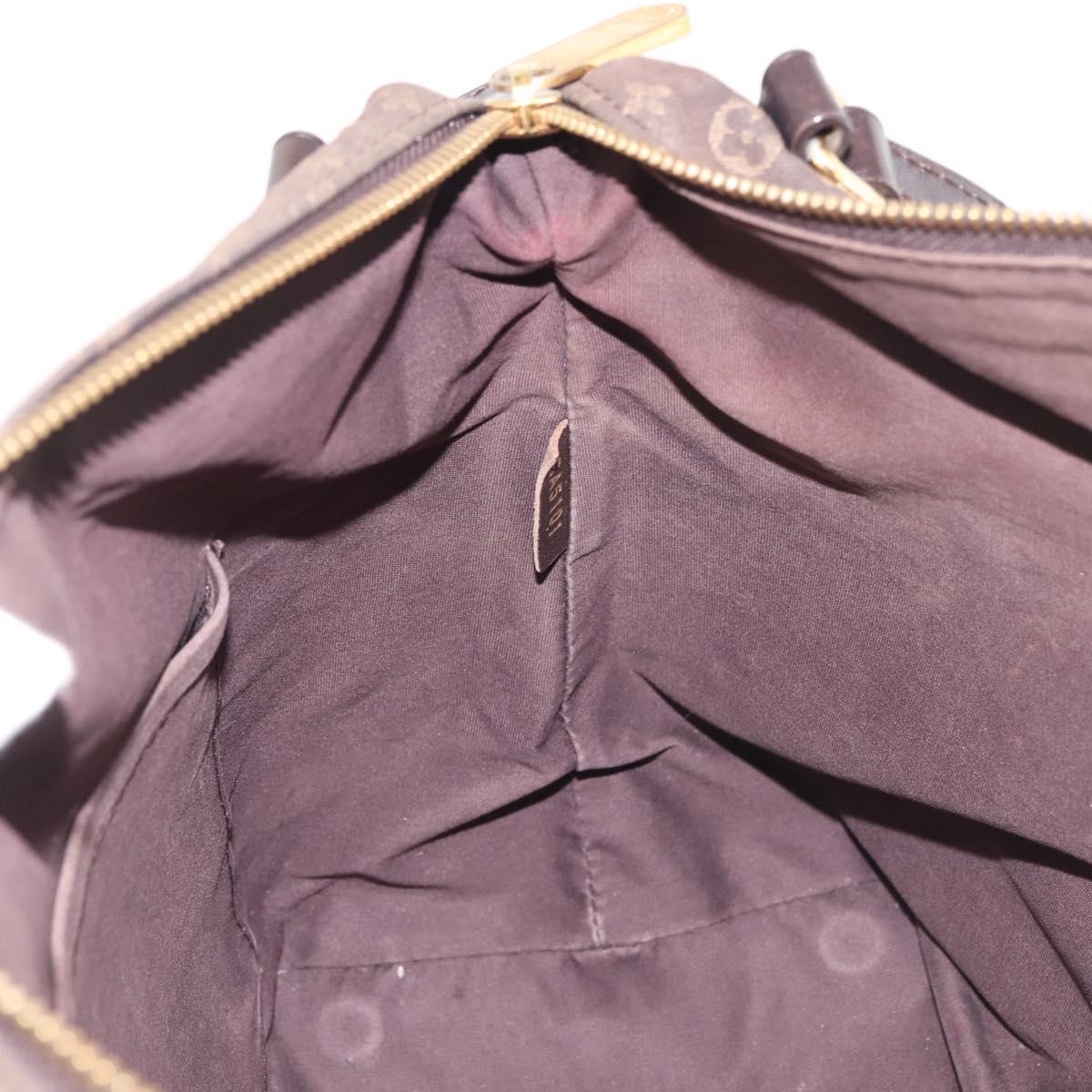 LOUIS VUITTON Monogram Idylle Ballad PM Tote Bag Dark Brown M40573 Auth 144172