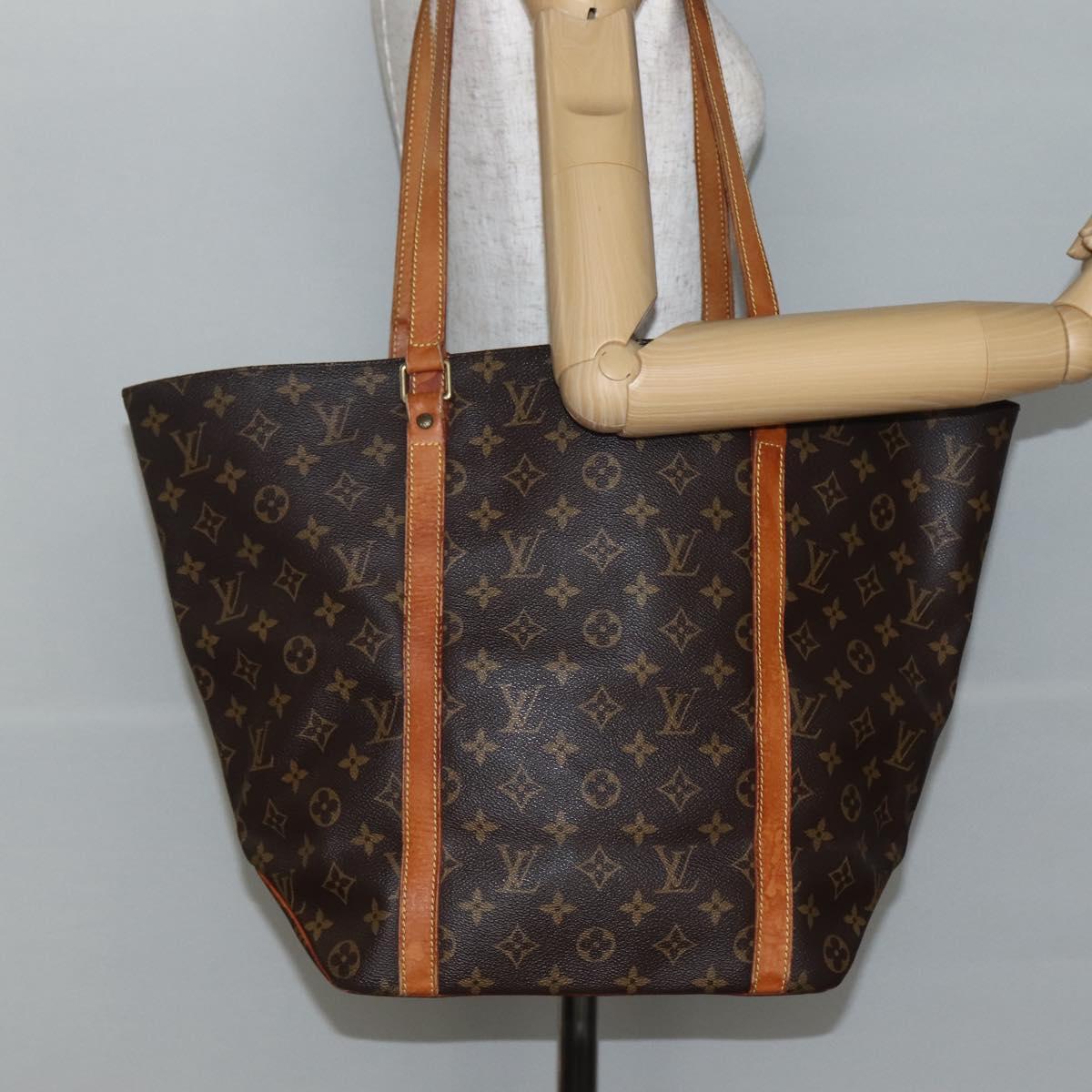LOUIS VUITTON Monogram Sac Shopping Tote Bag M51108 LV Auth 144190