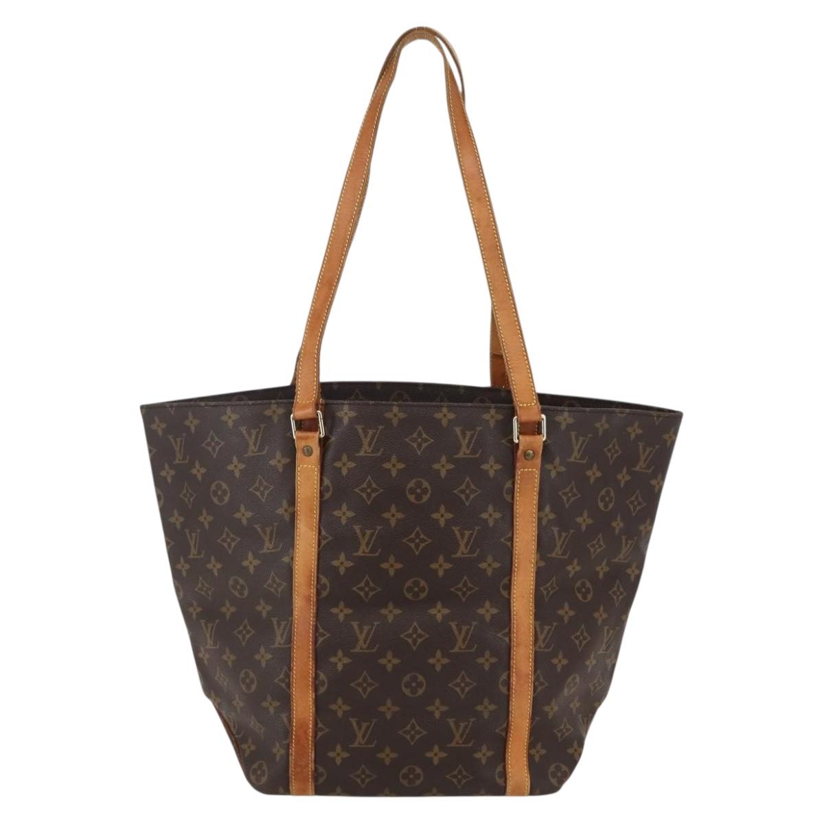 LOUIS VUITTON Monogram Sac Shopping Tote Bag M51108 LV Auth 144190