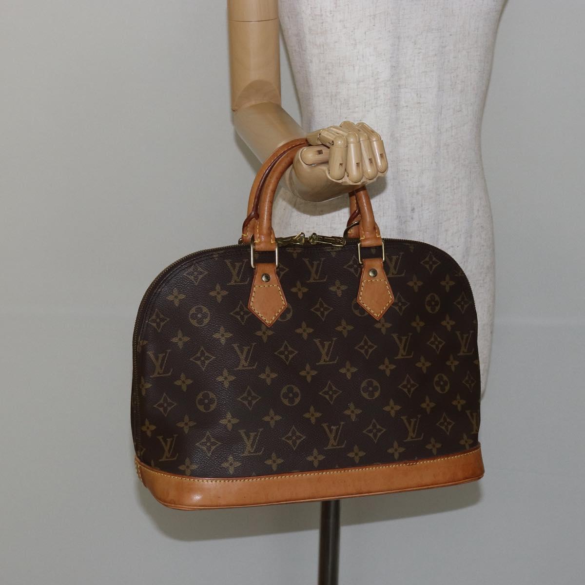 LOUIS VUITTON Monogram Alma Hand Bag M51130 LV Auth 144200