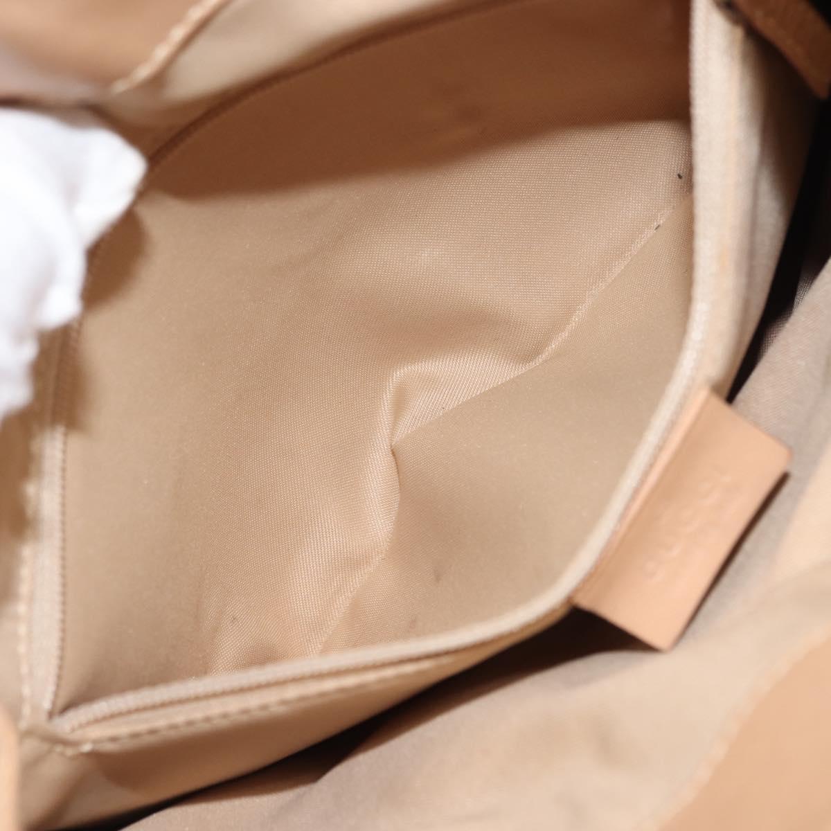 GUCCI GG Canvas Backpack Beige Silver 003 0242 Auth 144218