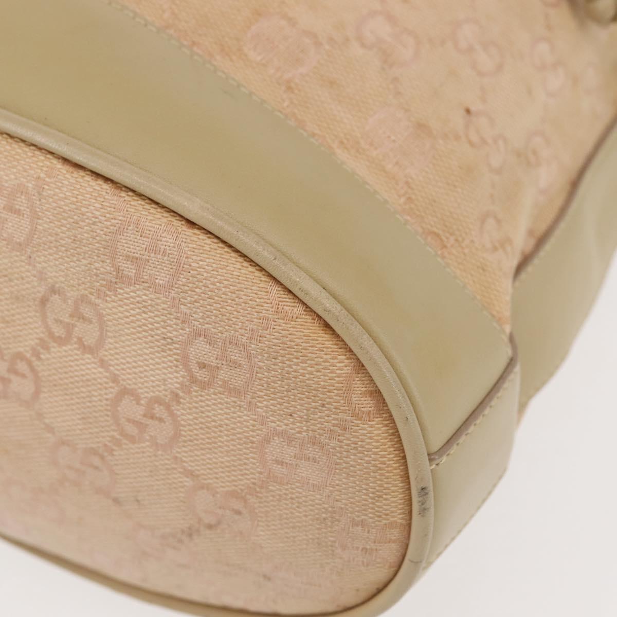 GUCCI GG Canvas Shoulder Bag Pink Gold 001 86 0533 Auth 144220