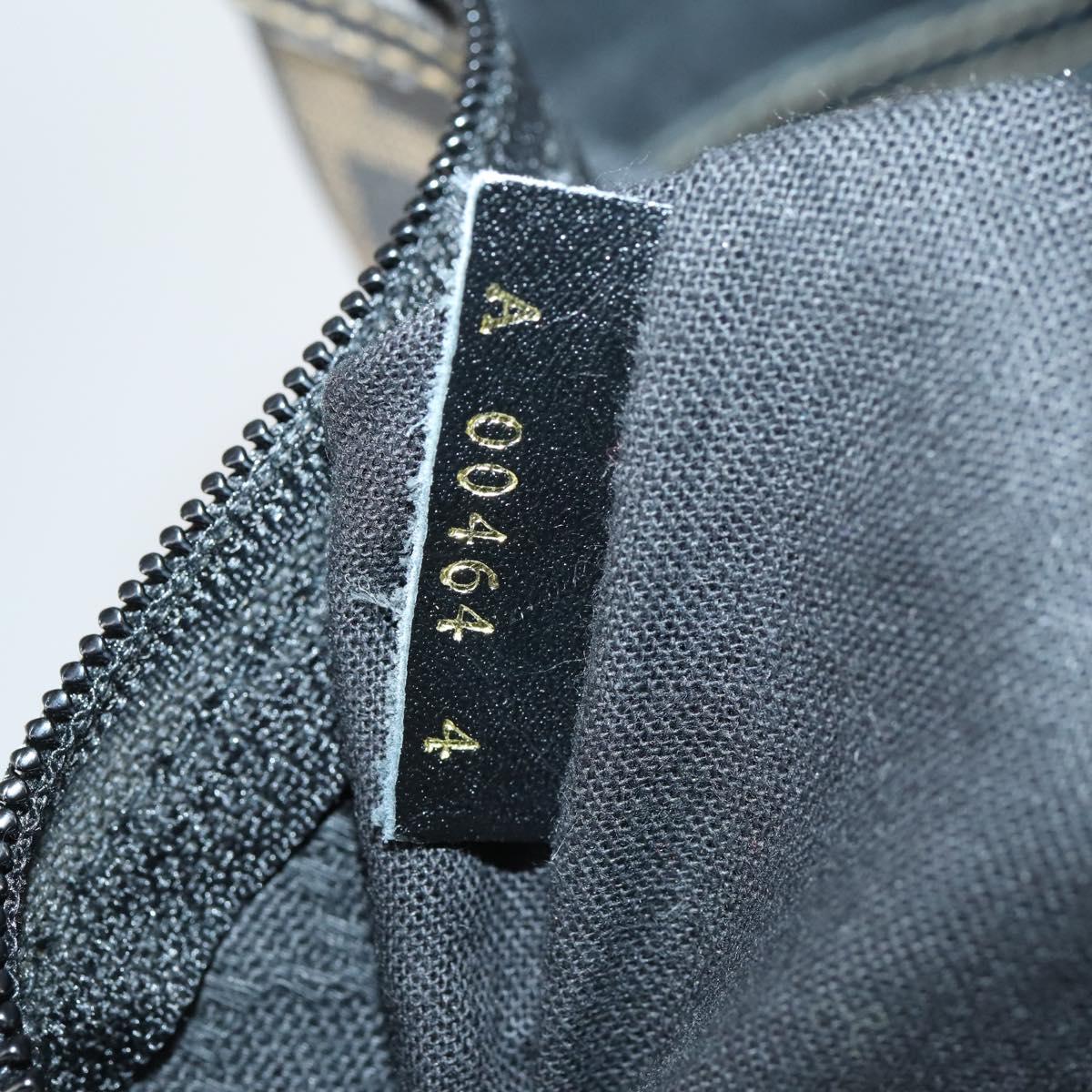 FENDI Zucca Canvas Boston Bag PVC Black Brown Auth 144233