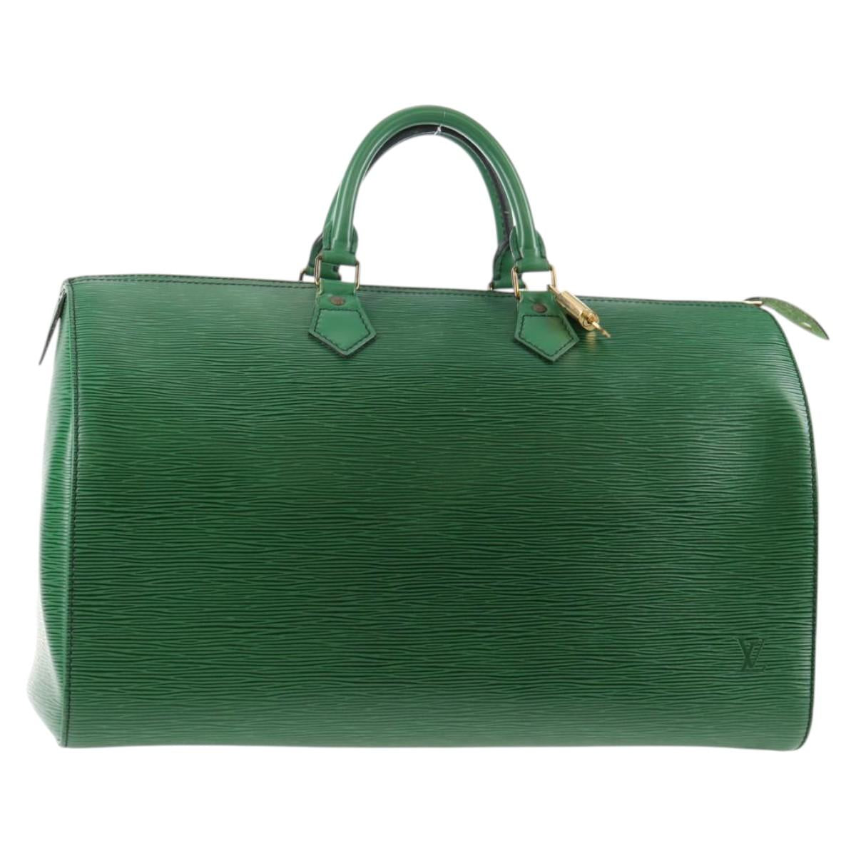 LOUIS VUITTON Epi Speedy 40 Hand Bag Green M42984 LV Auth 144244A
