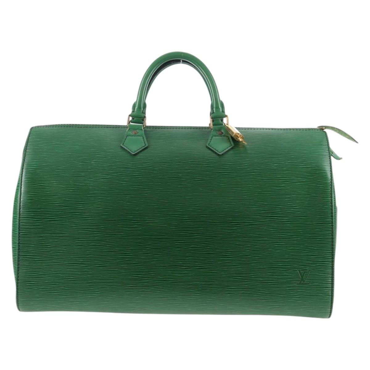 LOUIS VUITTON Epi Speedy 40 Hand Bag Green M42984 LV Auth 144244A