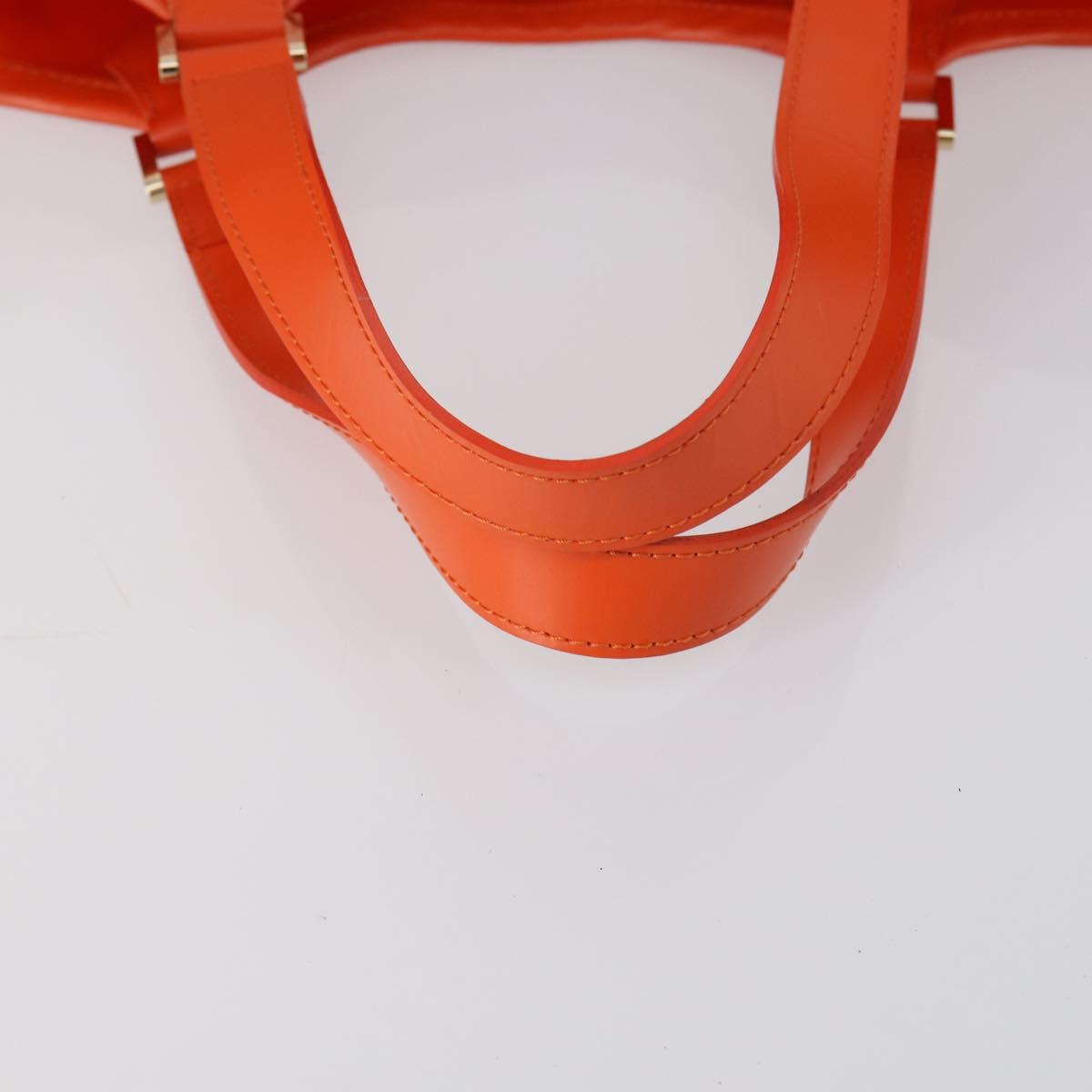 LOUIS VUITTON Epi Plage Lagoon Bay Hand Bag Orange M92264 LV Auth 144245