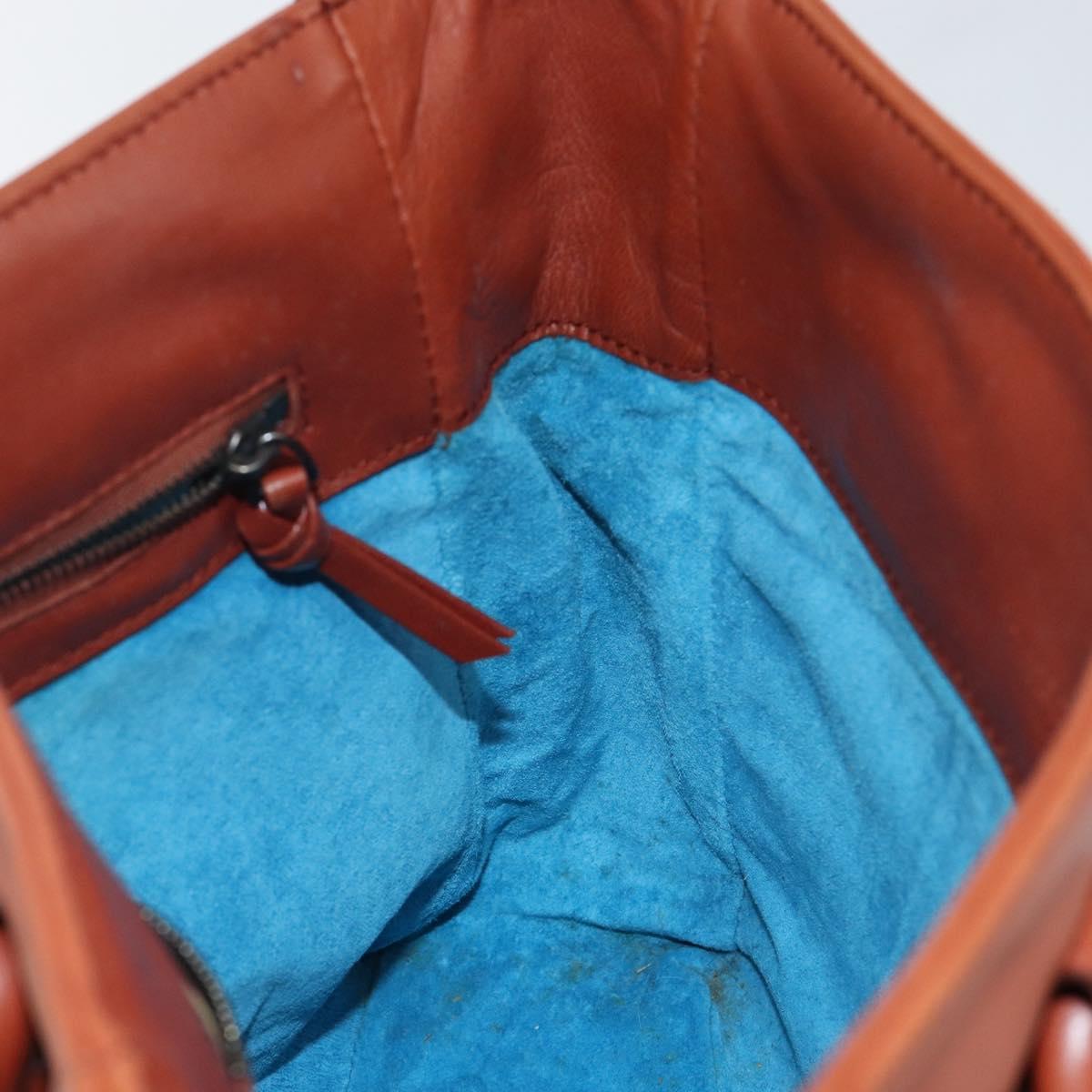 BOTTEGA VENETA INTRECCIATO Hand Bag Leather Brown Auth 144246