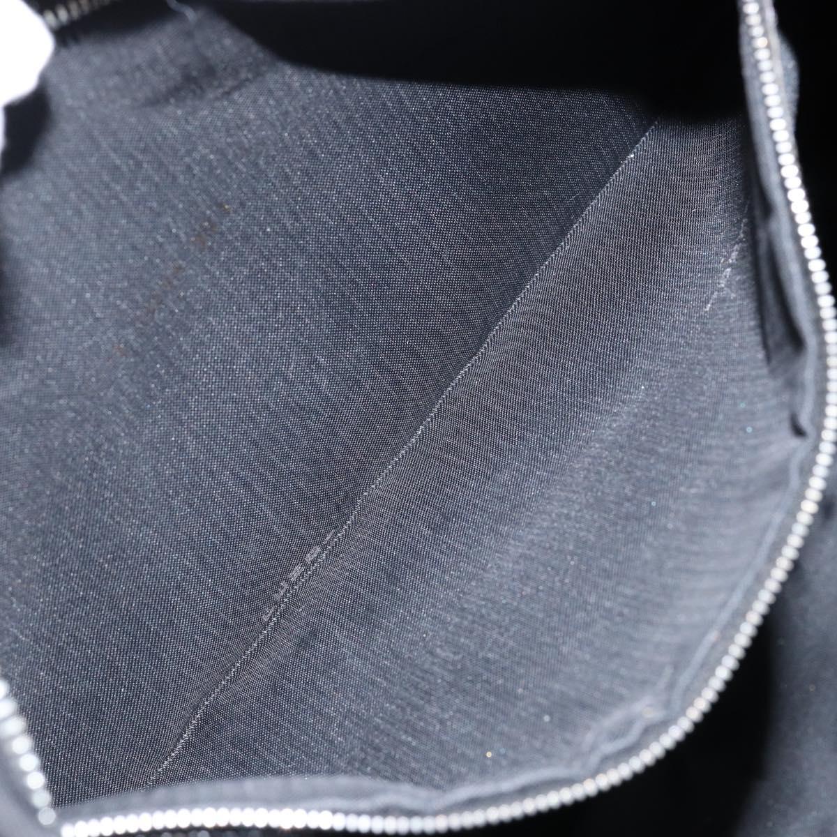 FENDI Zucca Canvas Tote Bag Black Silver Auth 144249