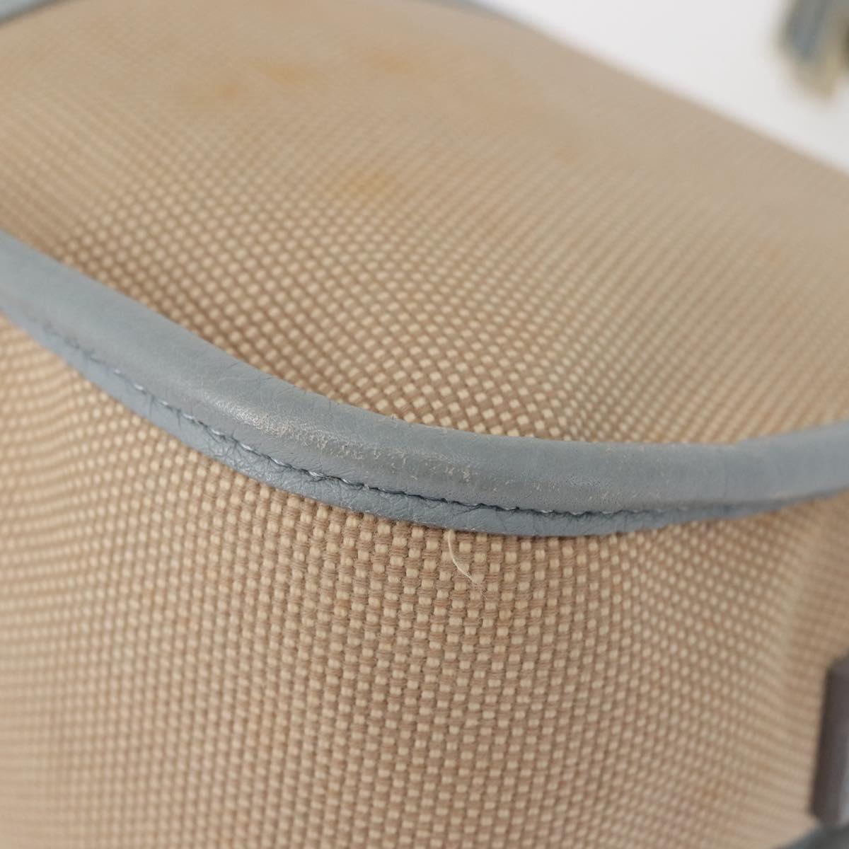 FENDI Zucca Canvas Shoulder Bag Beige Gold Auth 144250