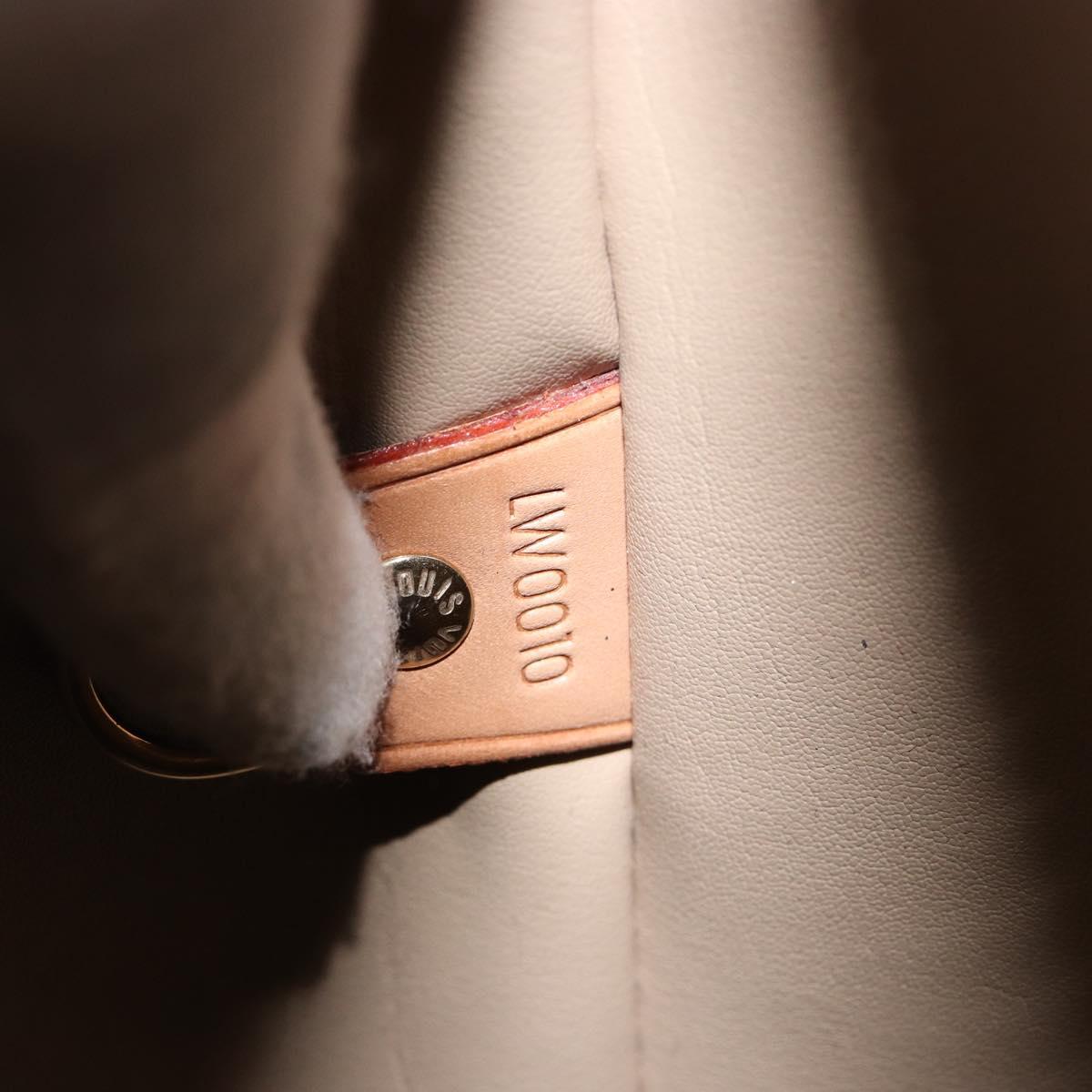 LOUIS VUITTON Monogram Vernis Houston Hand Bag Beige M91004 LV Auth 144259