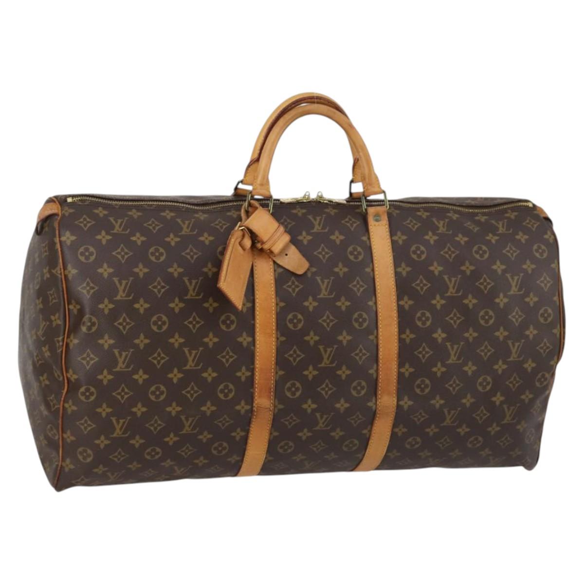 LOUIS VUITTON Monogram Keepall 60 Boston Bag Vintage M41422 LV Auth 144260