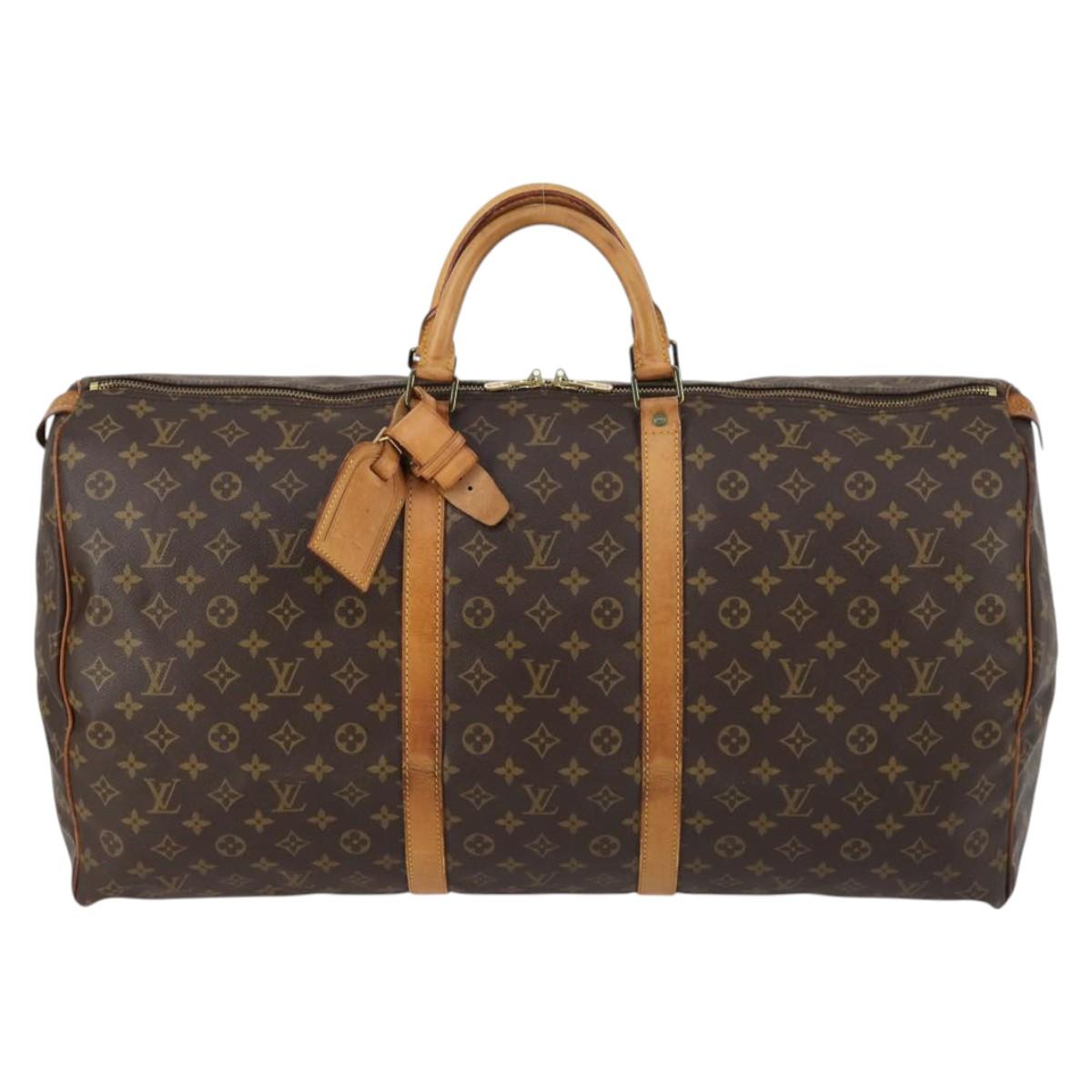 LOUIS VUITTON Monogram Keepall 60 Boston Bag Vintage M41422 LV Auth 144260