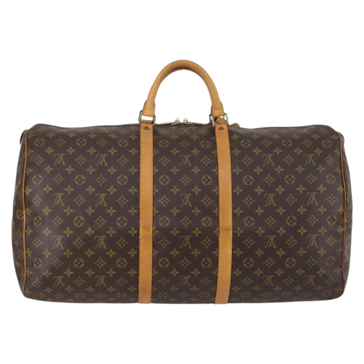 LOUIS VUITTON Monogram Keepall 60 Boston Bag Vintage M41422 LV Auth 144260