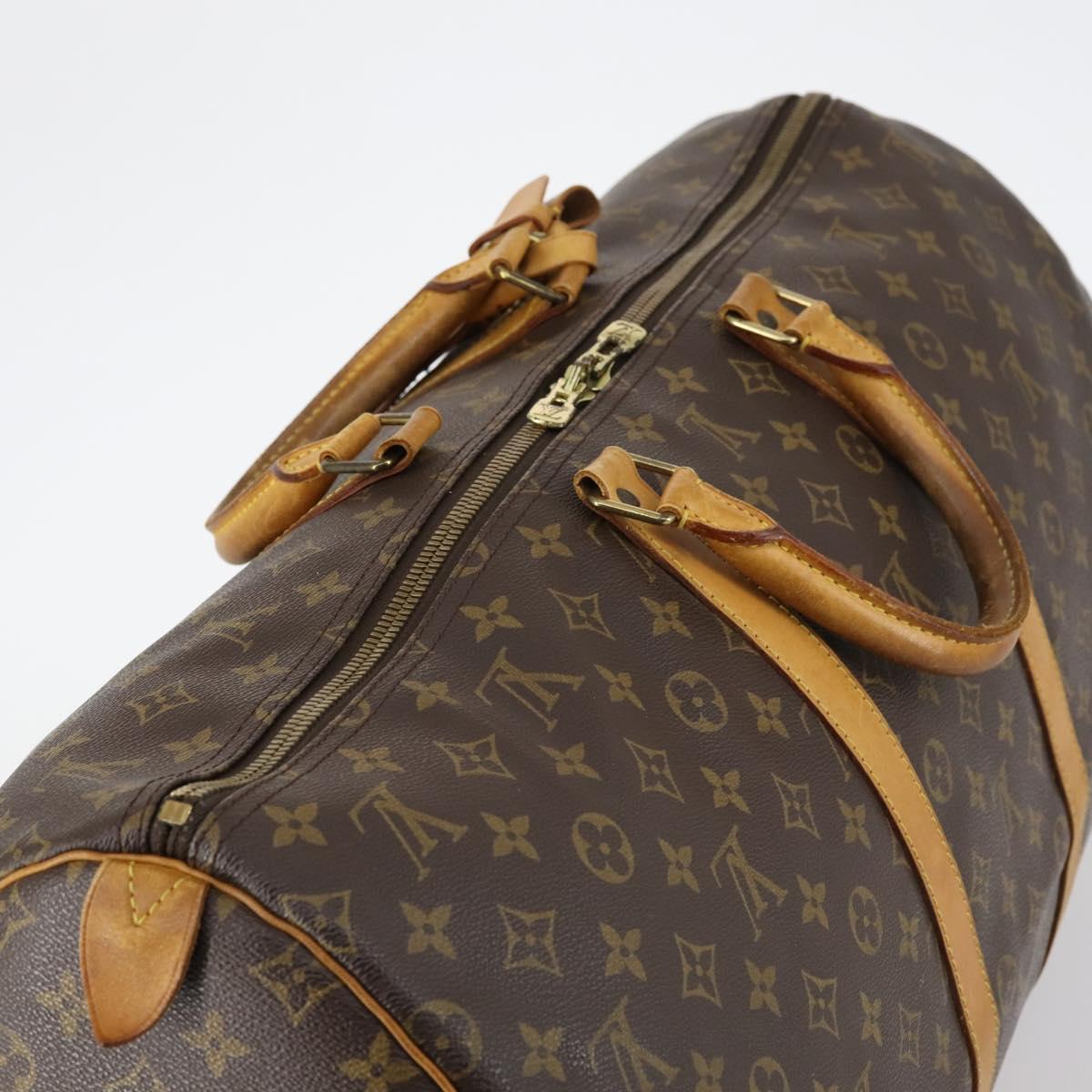 LOUIS VUITTON Monogram Keepall 55 Boston Bag M41424 LV Auth 144262