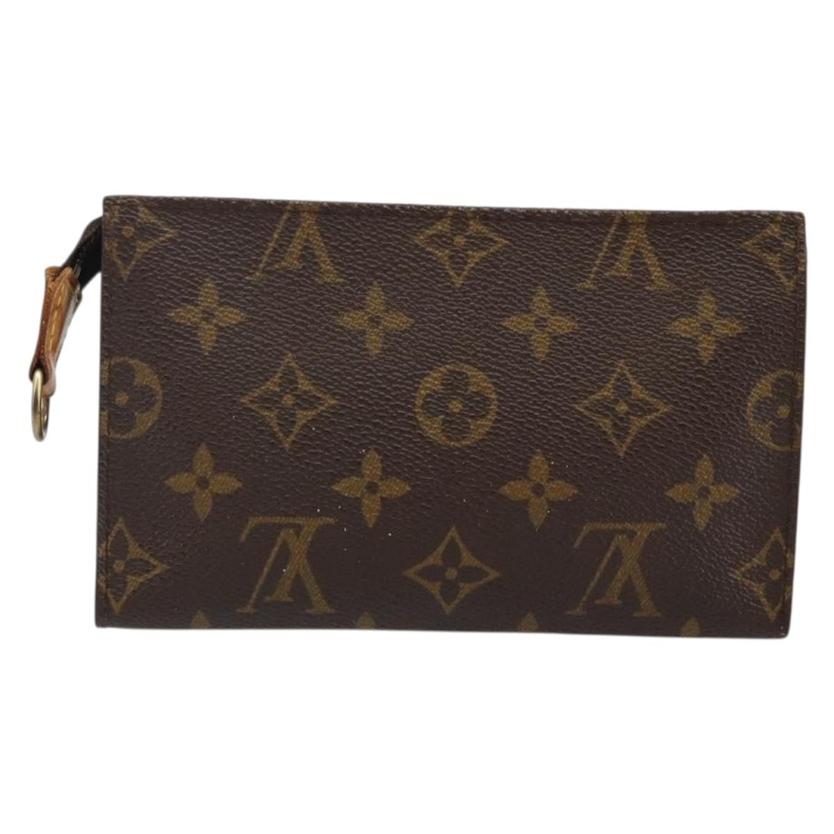 LOUIS VUITTON Monogram Bucket PM Accessory Pouch LV Auth 144291