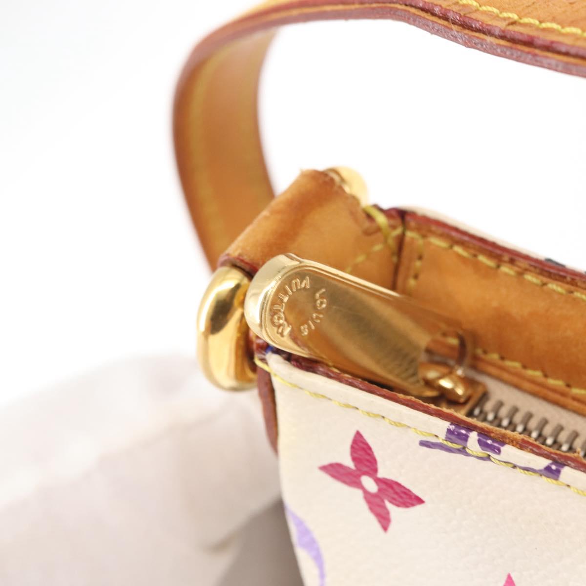 LOUIS VUITTON Monogram Multicolor Eliza Shoulder Bag White M40098 LV Auth 144297