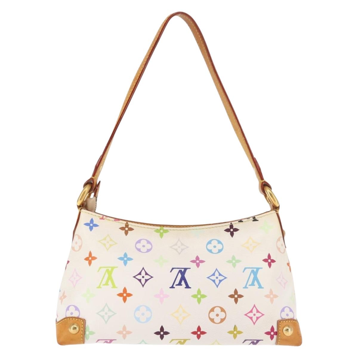 LOUIS VUITTON Monogram Multicolor Eliza Shoulder Bag White M40098 LV Auth 144297