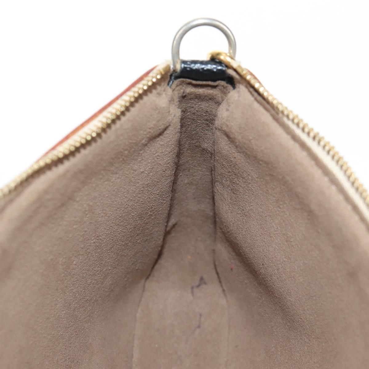 LOUIS VUITTON Monogram Multicolor Pochette Pouch Black M92648 LV Auth 144298V