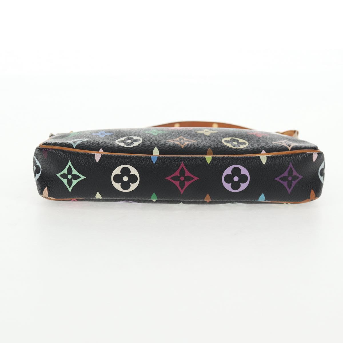 LOUIS VUITTON Monogram Multicolor Pochette Pouch Black M92648 LV Auth 144298V