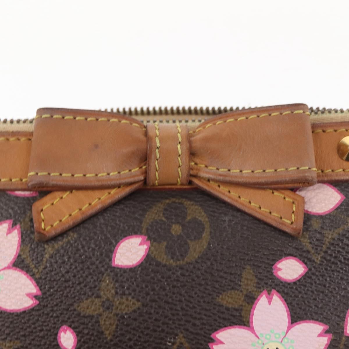 LOUIS VUITTON Cherry Blossom Pochette Accessoires Pouch M92006 LV Auth 144299