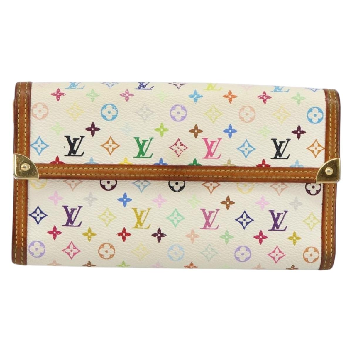 LOUIS VUITTON Multicolor Porte Tresor International Wallet M92659 Auth 144313