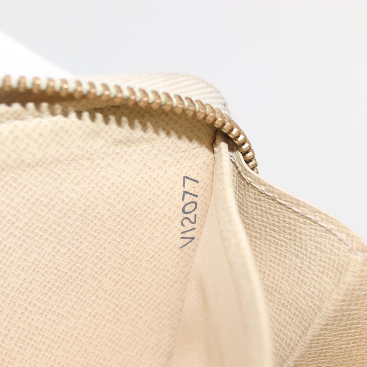 LOUIS VUITTON Damier Azur Zippy Wallet Long Wallet N60019 LV Auth 144314