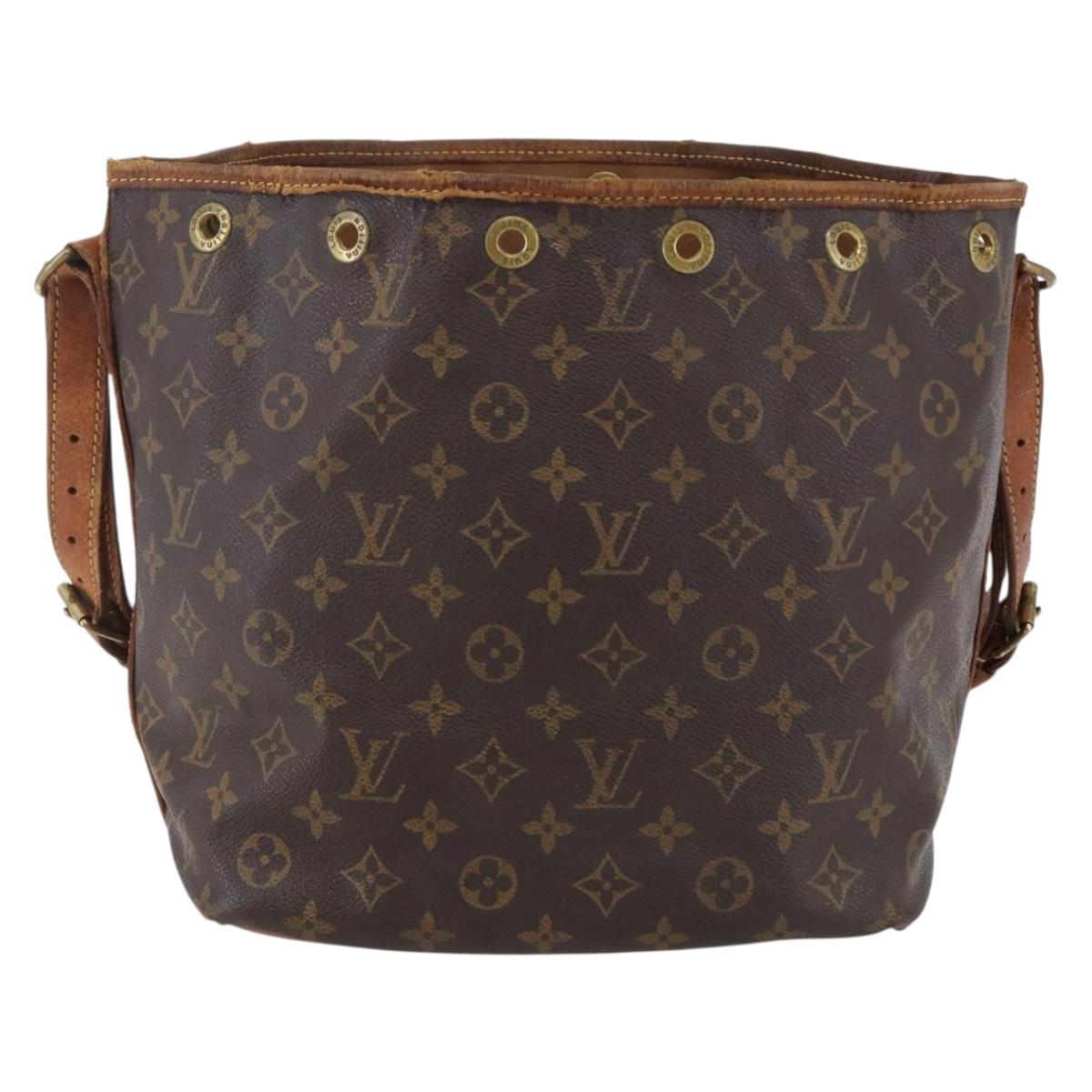 LOUIS VUITTON Monogram Petit Noe Shoulder Bag M42226 LV Auth 144322