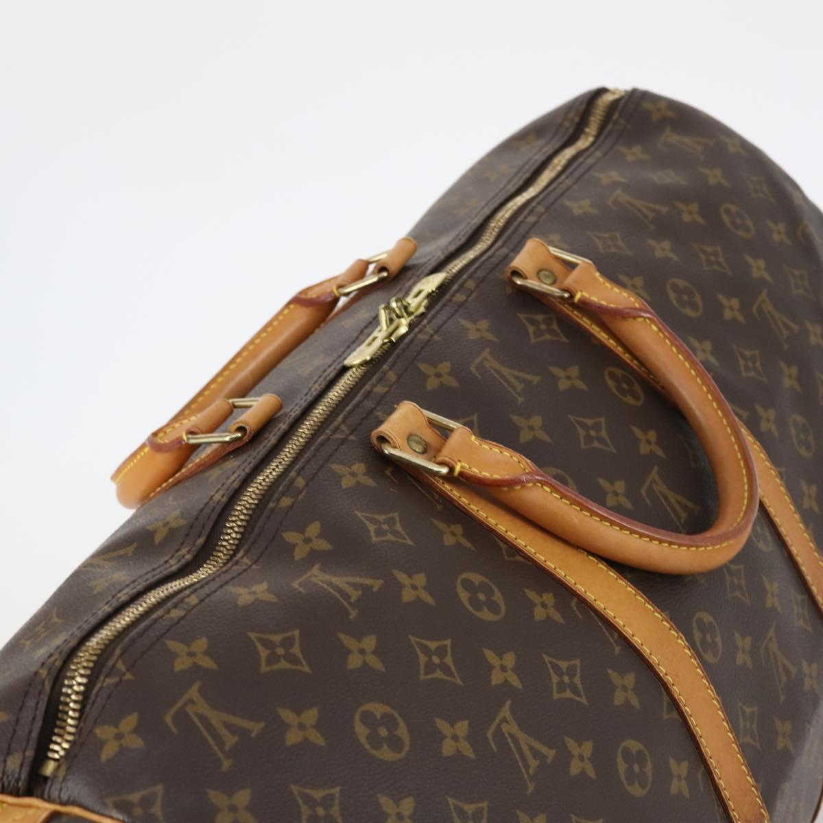 LOUIS VUITTON Monogram Keepall 55 Boston Bag M41424 LV Auth 144324
