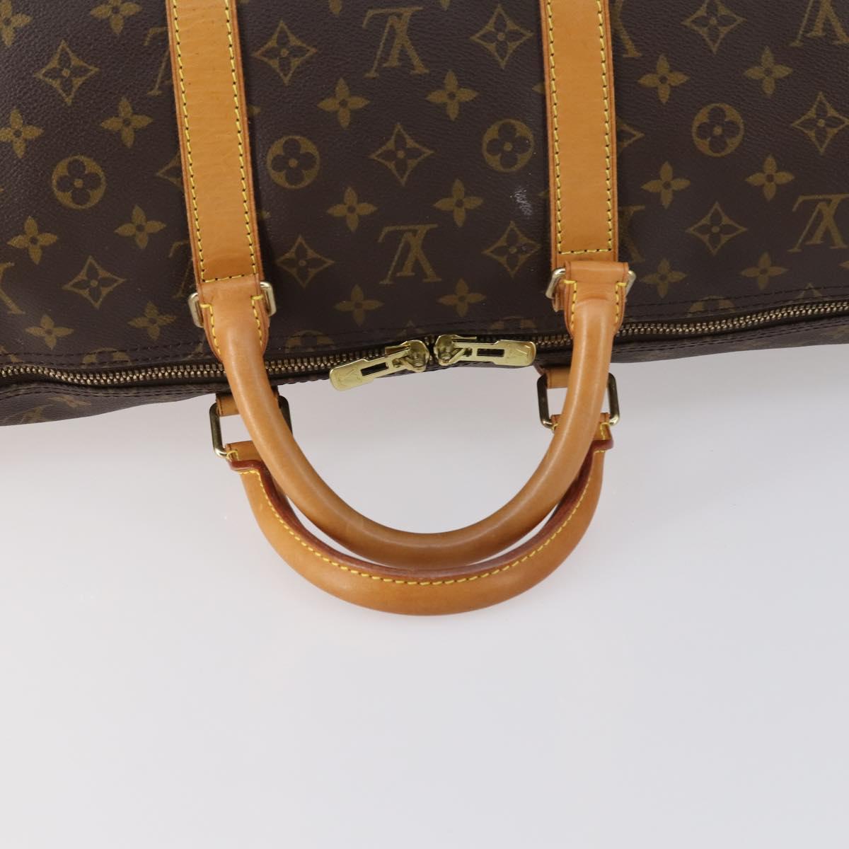 LOUIS VUITTON Monogram Keepall 55 Boston Bag M41424 LV Auth 144324
