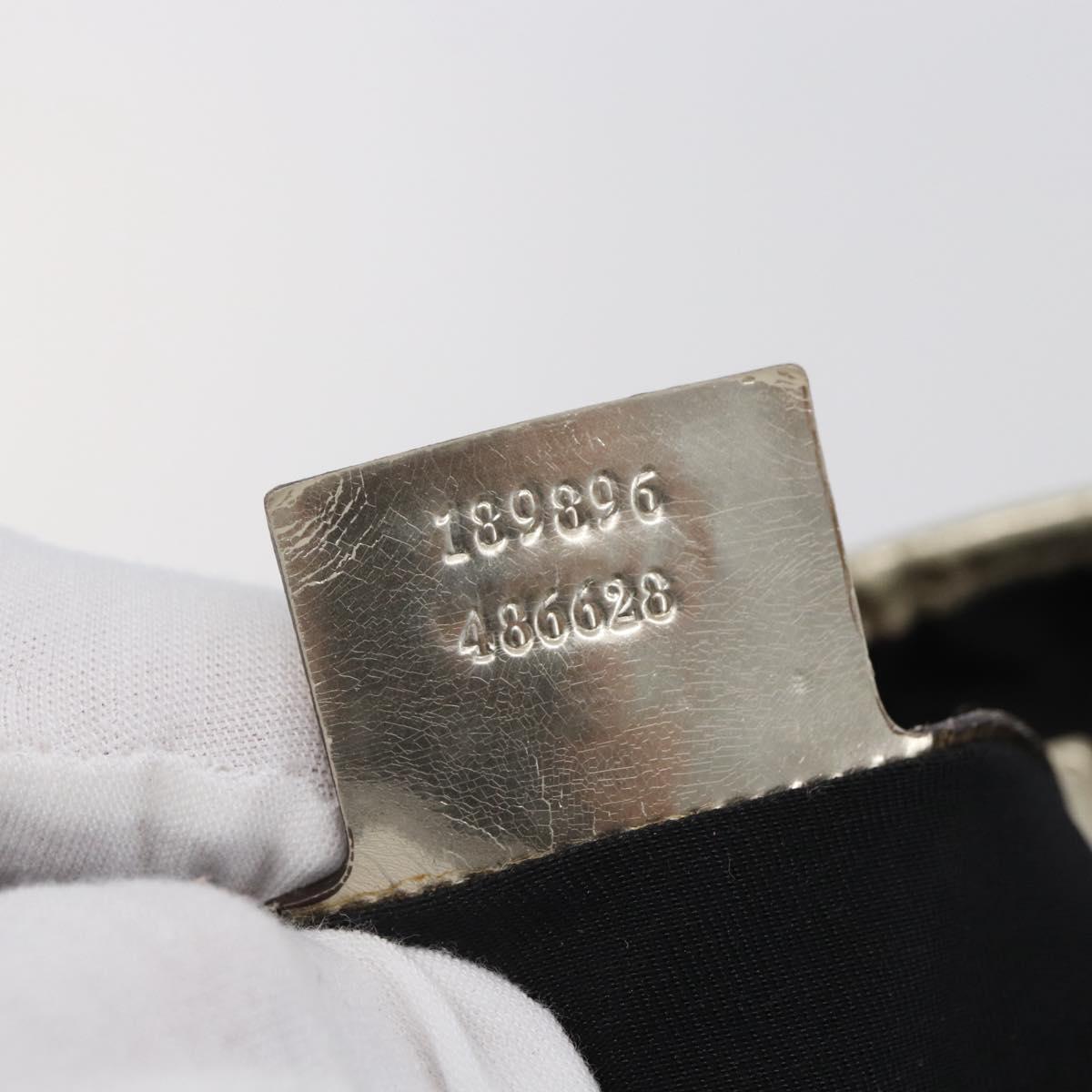 GUCCI GG Supreme Tote Bag PVC Ivory Gold 189896 Auth 144327