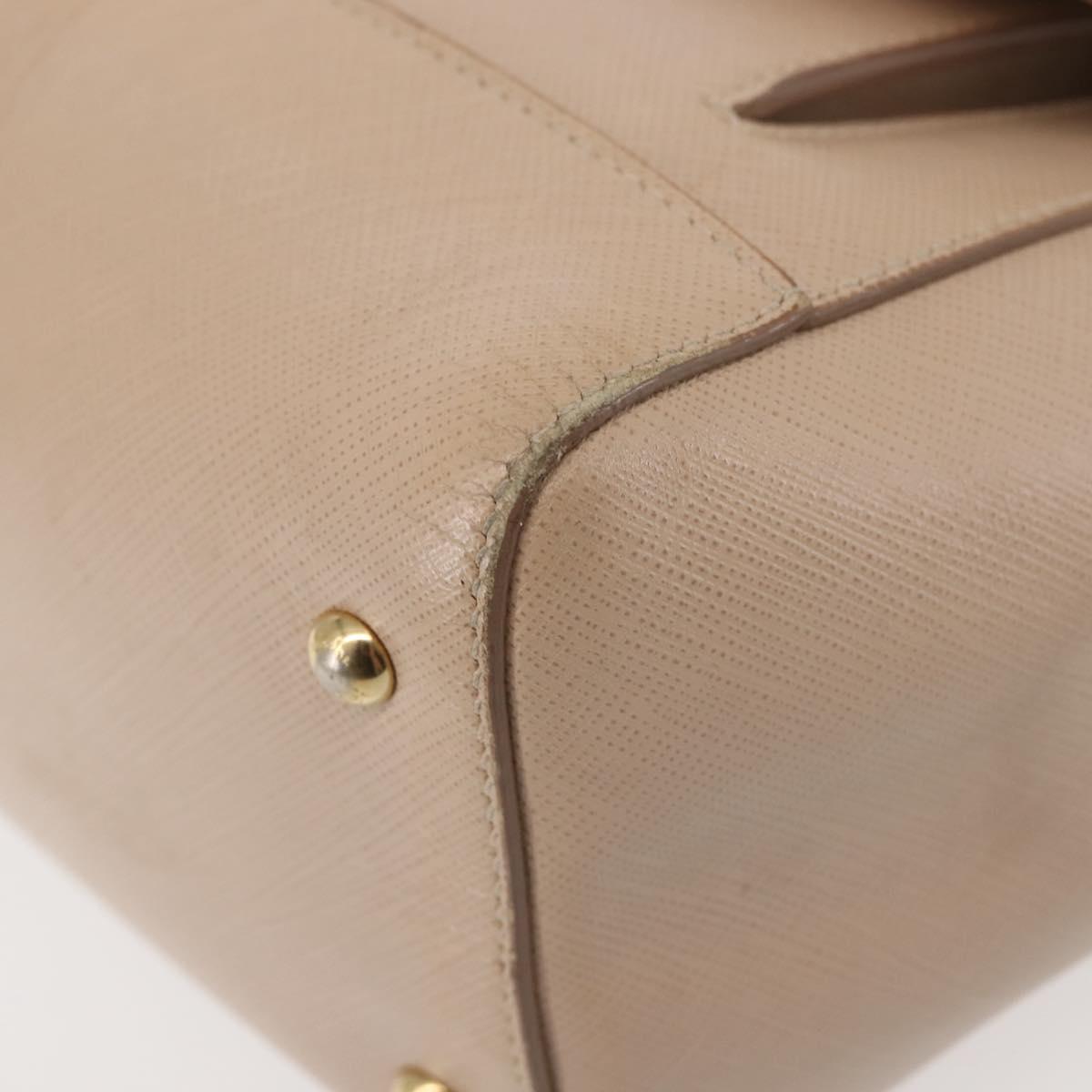 Salvatore Ferragamo Chain Vala Shoulder Bag Leather 2way Pink Gold Auth 144333