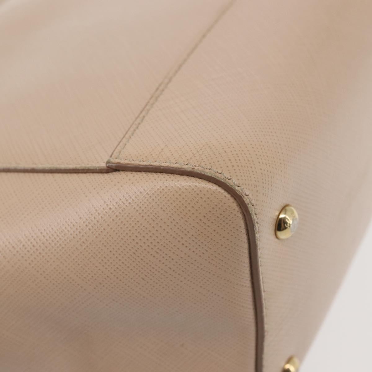 Salvatore Ferragamo Chain Vala Shoulder Bag Leather 2way Pink Gold Auth 144333