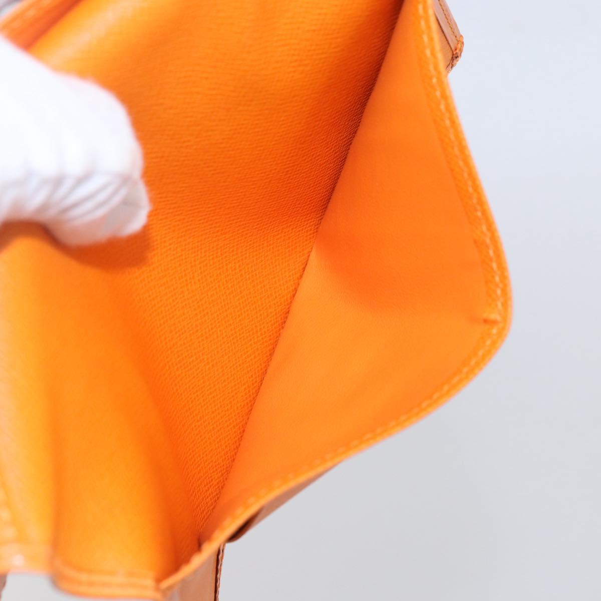 LOUIS VUITTON Epi Agenda Posh Day Planner Cover Orange R2052H LV Auth 144338